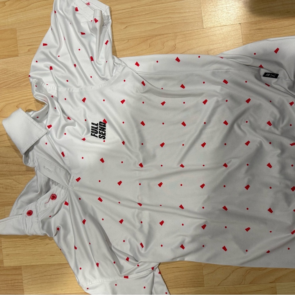 Royal Stag White and Red Men's Polo Shirt